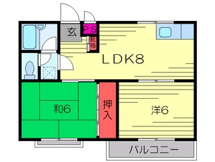 シャト－コスミの物件間取画像